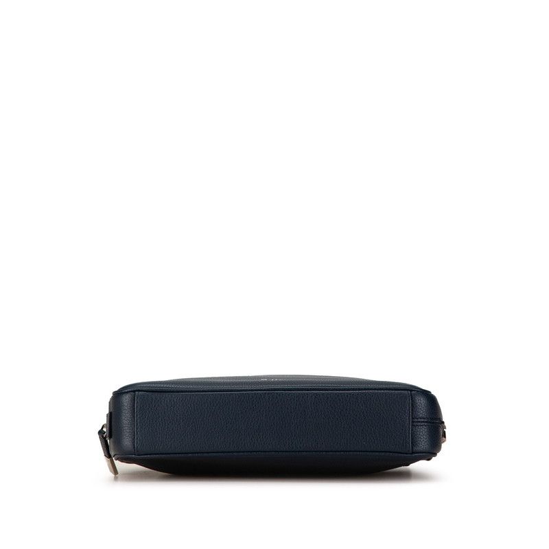 Dior Dior Dior Navy Calf Leather Clutch Bag Leather Clutch Bag in Excellent Condition Size ONE SIZE - 4 Thumbnail