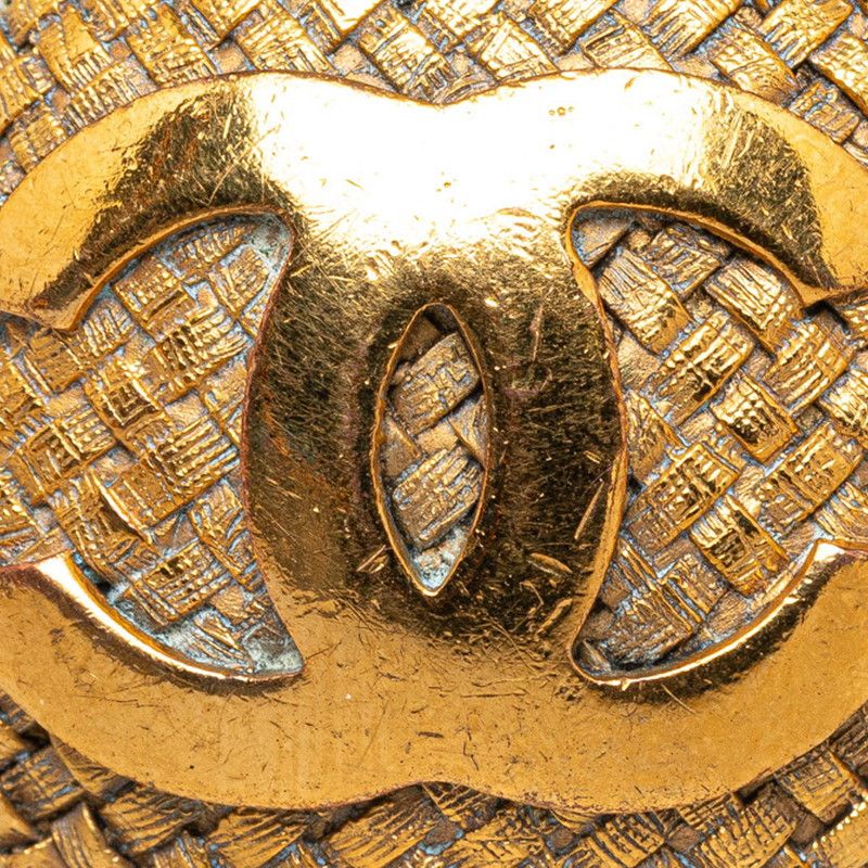 Chanel Chanel Chanel Vintage Coco Mark Earrings Gold Plated Metal Earrings in Good Condition Size ONE SIZE - 3 Thumbnail