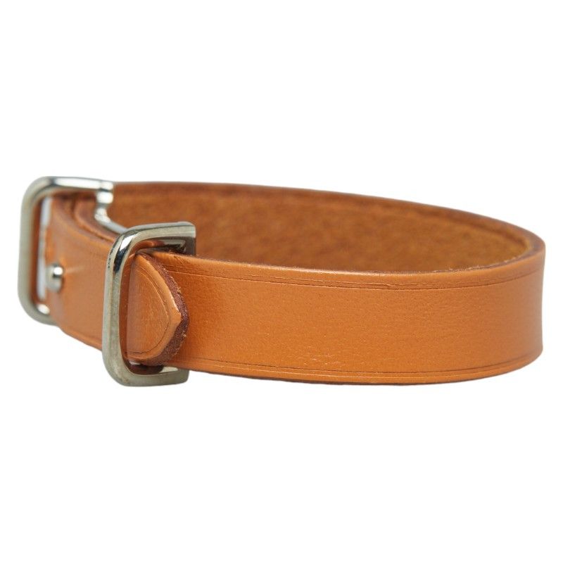 Hermes Hermes Hermes Ap2 Bracelet Silver Brown Metal Leather Metal Bracelet in Very Good Condition Size ONE SIZE - 2 Thumbnail