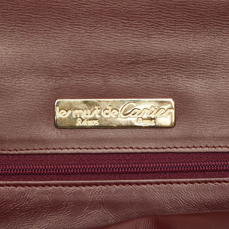 Cartier Cartier Cartier Must Line Leather Clutch Bag Leather Clutch Bag in Very Good Condition Size ONE SIZE - 7 Thumbnail