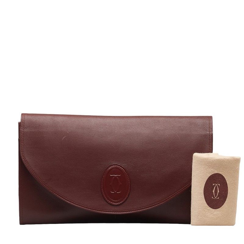 Cartier Cartier Cartier Must Line Leather Clutch Bag Leather Clutch Bag in Very Good Condition Size ONE SIZE - 8 Thumbnail