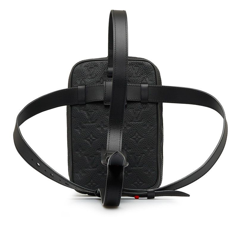 Louis Vuitton Louis Vuitton Louis Vuitton Monogram Utility Side Bag Shoulder Bag M53298 Black Leather Leather Crossbody Bag M53298 in Very Good Condition Size ONE SIZE - 3 Thumbnail