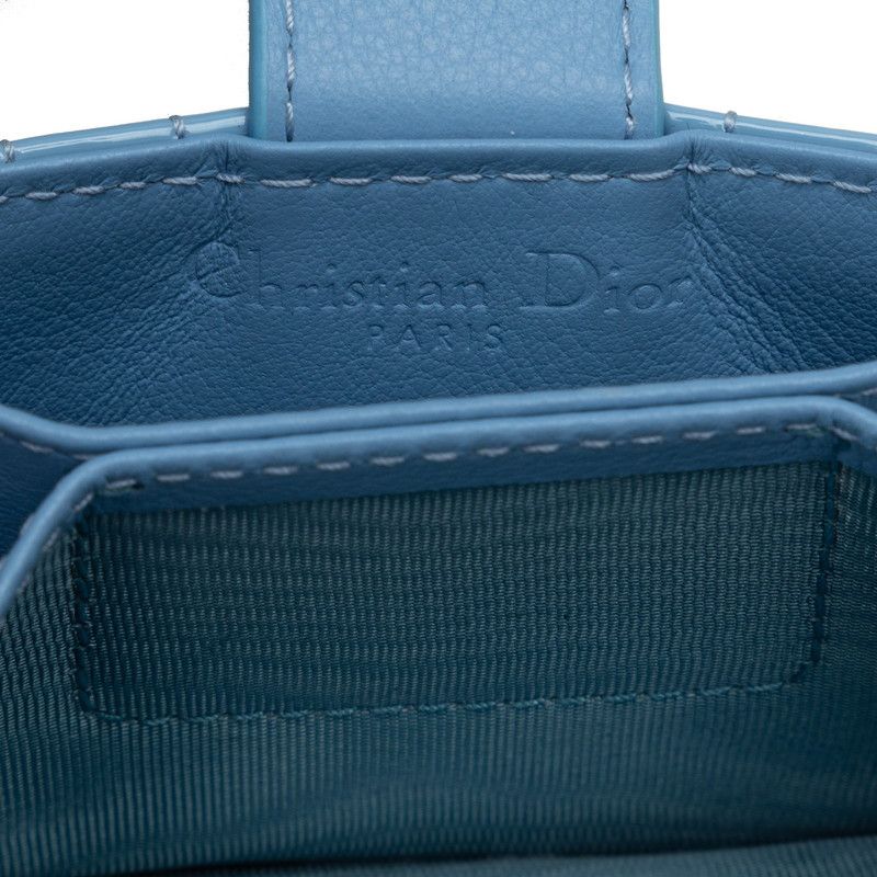 Dior Dior Dior Cannage Enamel Card Case Leather Business card case in Great Condition Size ONE SIZE - 7 Thumbnail