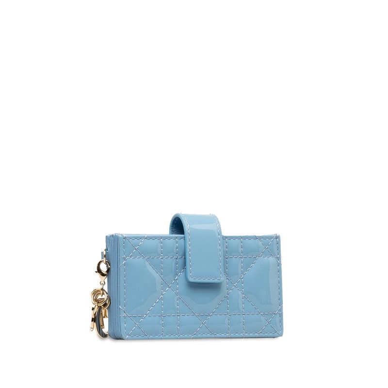 Dior Dior Dior Cannage Enamel Card Case Leather Business card case in Great Condition Size ONE SIZE - 2 Thumbnail