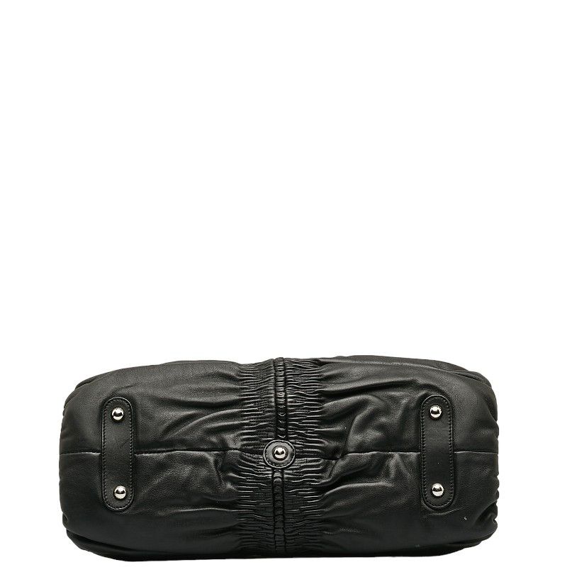 Dior Dior Dior Leather Shirring Handbag Leather Handbag in Very Good Condition Size ONE SIZE - 4 Thumbnail