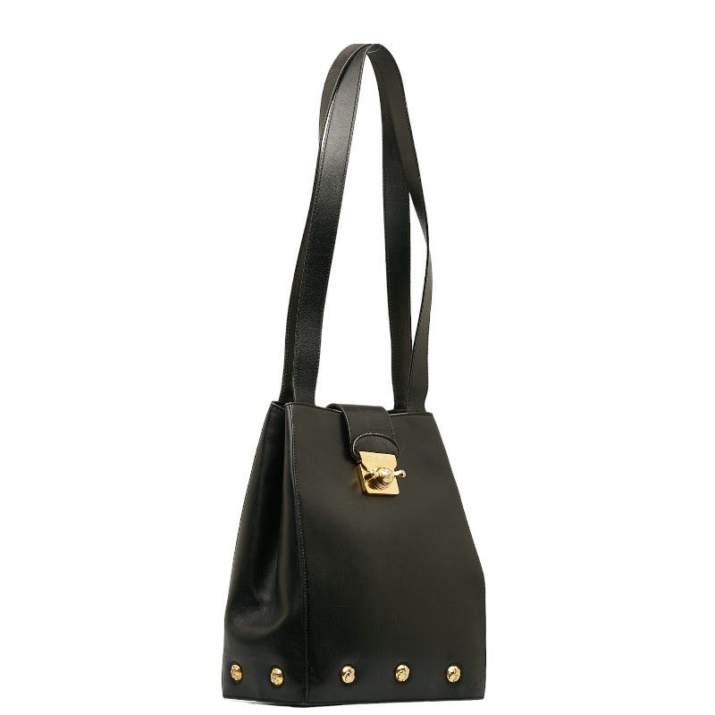 Salvatore Ferragamo Salvatore Ferragamo Salvatore Ferragamo Leather Studded Tote Bag AN215212 Leather Tote Bag AN215212 in Very Good Condition Size ONE SIZE - 2 Thumbnail