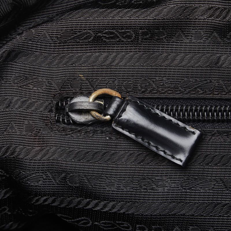 Prada Prada Prada Nylon Leather Triangle Logo Plate Handbag Tote Canvas Tote Bag in Good Condition Size ONE SIZE - 8 Thumbnail