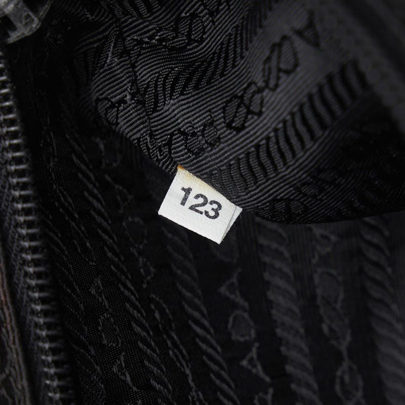Prada Prada Prada Nylon Leather Triangle Logo Plate Handbag Tote Canvas Tote Bag in Good Condition Size ONE SIZE - 10 Thumbnail