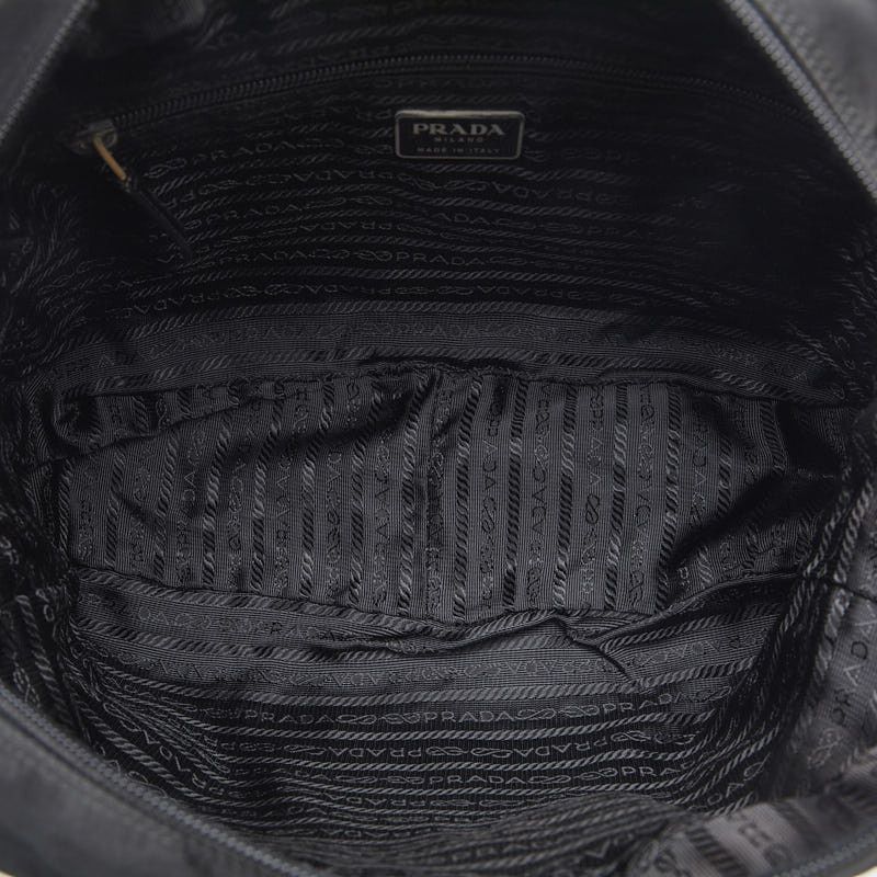 Prada Prada Prada Nylon Leather Triangle Logo Plate Handbag Tote Canvas Tote Bag in Good Condition Size ONE SIZE - 7 Thumbnail