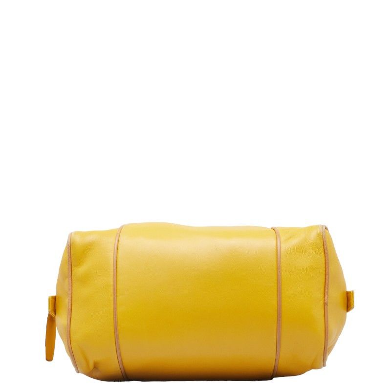 Loewe Loewe Loewe Anagram Mini Handbag Yellow Leather Leather Handbag in Very Good Condition Size ONE SIZE - 4 Thumbnail