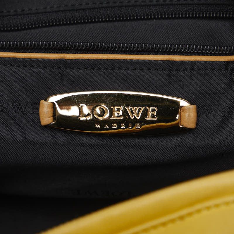Loewe Loewe Loewe Anagram Mini Handbag Yellow Leather Leather Handbag in Very Good Condition Size ONE SIZE - 11 Thumbnail