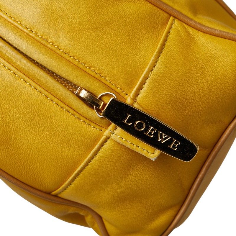 Loewe Loewe Loewe Anagram Mini Handbag Yellow Leather Leather Handbag in Very Good Condition Size ONE SIZE - 9 Thumbnail