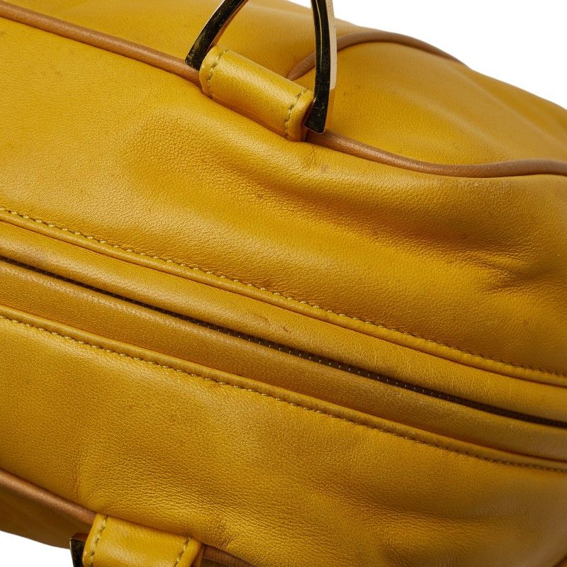 Loewe Loewe Loewe Anagram Mini Handbag Yellow Leather Leather Handbag in Very Good Condition Size ONE SIZE - 5 Thumbnail
