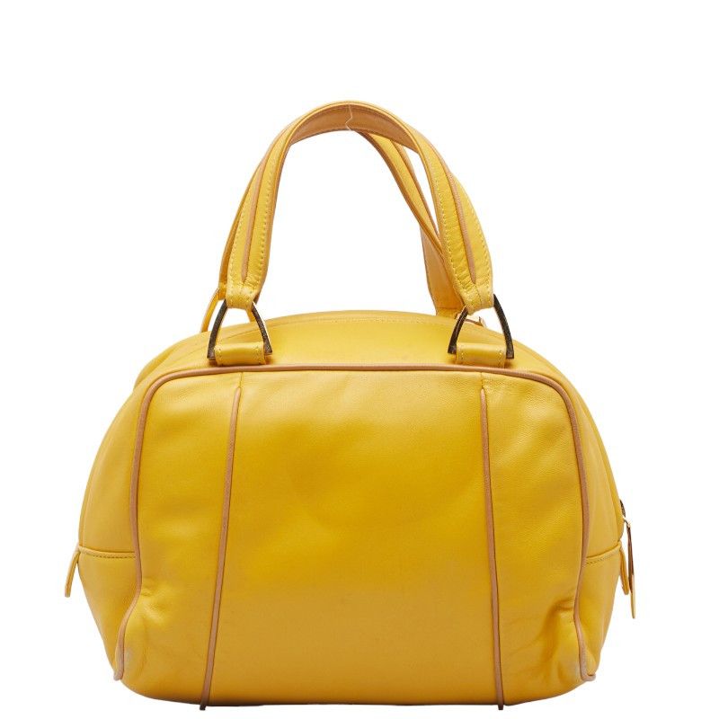 Loewe Loewe Loewe Anagram Mini Handbag Yellow Leather Leather Handbag in Very Good Condition Size ONE SIZE - 3 Thumbnail