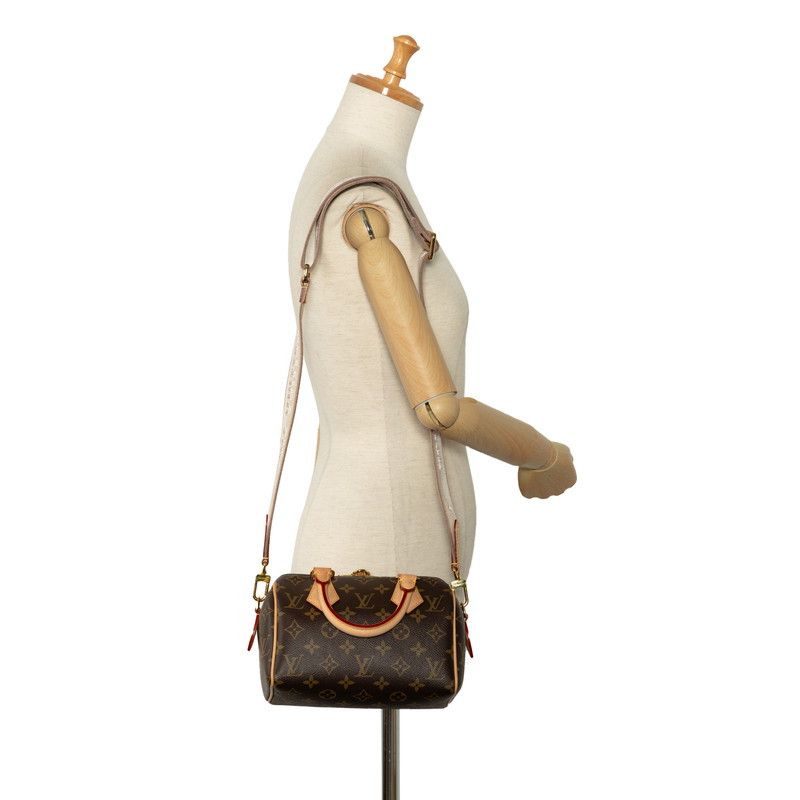 Louis Vuitton Louis Vuitton Louis Vuitton Monogram Speedy 20 Handbag Shoulder Bag M46234 Brown PVC Leather Canvas Handbag M46234 in Great Condition Size ONE SIZE - 9 Thumbnail