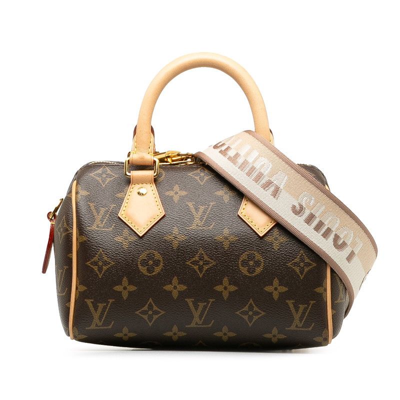 Louis Vuitton Louis Vuitton Louis Vuitton Monogram Speedy 20 Handbag Shoulder Bag M46234 Brown PVC Leather Canvas Handbag M46234 in Great Condition Size ONE SIZE - 2 Thumbnail