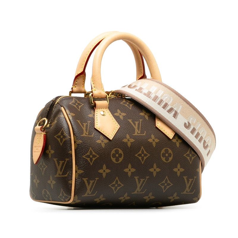 Louis Vuitton Louis Vuitton Louis Vuitton Monogram Speedy 20 Handbag Shoulder Bag M46234 Brown PVC Leather Canvas Handbag M46234 in Great Condition Size ONE SIZE - 3 Thumbnail