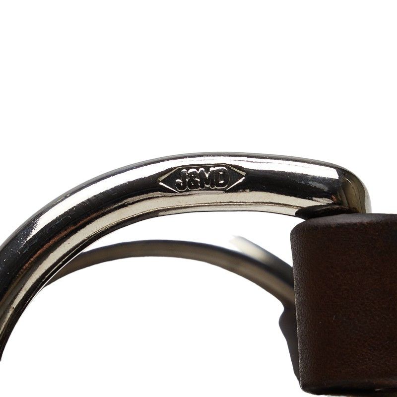Other Other J&M Davidson Leather Ring Belt 30/75 Brown Silver Leather Belt in Very Good Condition Size ONE SIZE - 5 Thumbnail