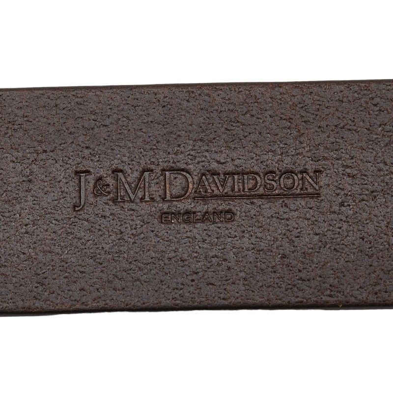 Other Other J&M Davidson Leather Ring Belt 30/75 Brown Silver Leather Belt in Very Good Condition Size ONE SIZE - 6 Thumbnail