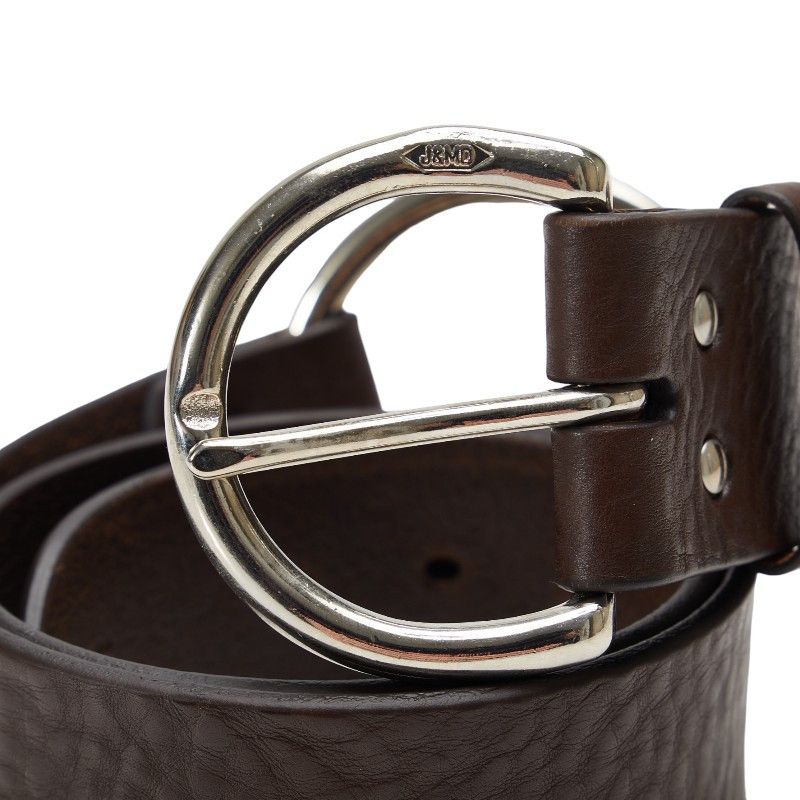 Other Other J&M Davidson Leather Ring Belt 34/85 Brown Silver Leather Belt in Very Good Condition Size ONE SIZE - 5 Thumbnail