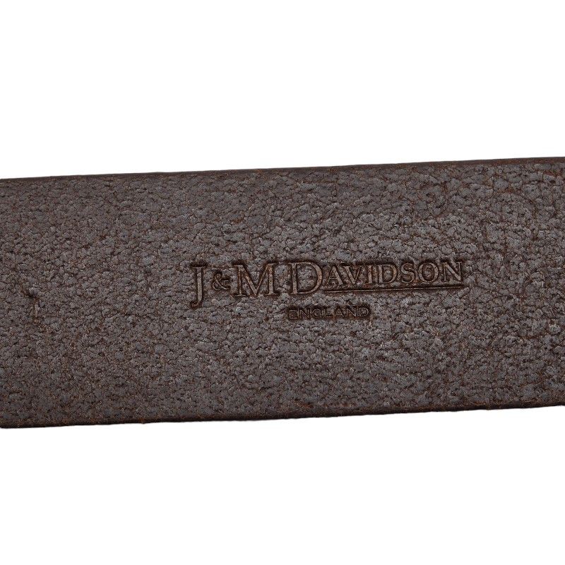 Other Other J&M Davidson Leather Ring Belt 34/85 Brown Silver Leather Belt in Very Good Condition Size ONE SIZE - 7 Thumbnail
