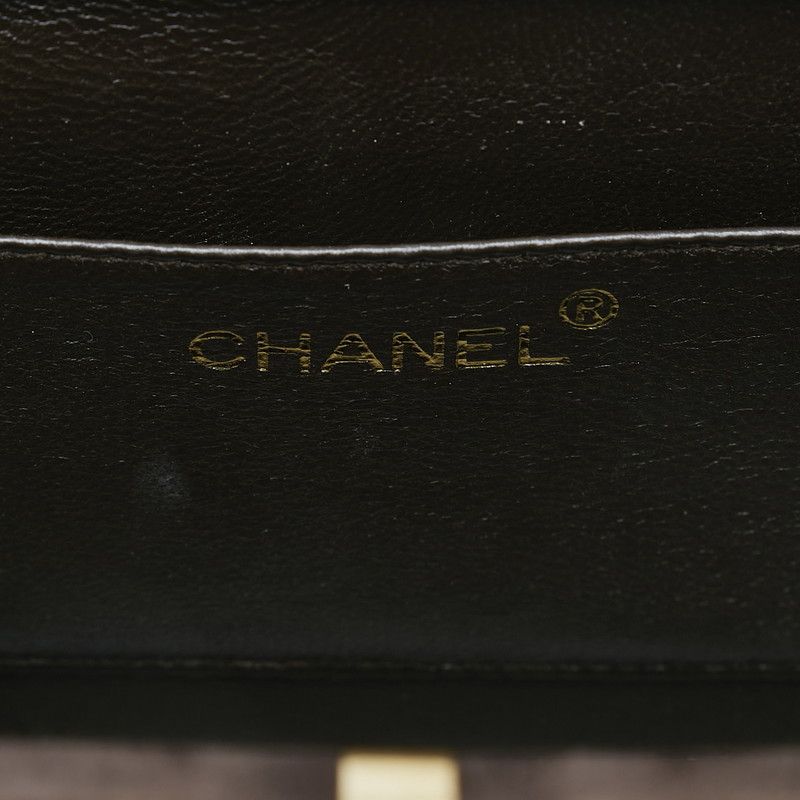 Chanel Chanel Chanel Suede Matelasse Coco Mark Chain Vanity Bag Leather Handbag in Great Condition Size ONE SIZE - 7 Thumbnail
