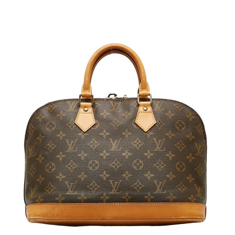 Louis Vuitton Louis Vuitton Louis Vuitton Monogram Alma Handbag M53151 Brown PVC Leather Canvas Handbag M53151 in Good Condition Size ONE SIZE - 3 Thumbnail