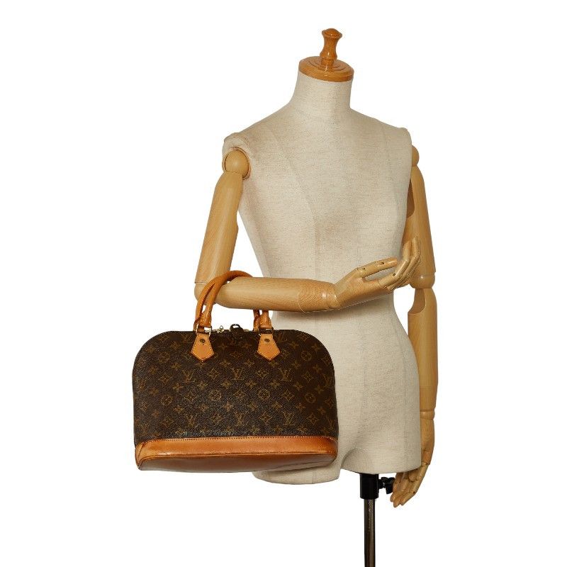 Louis Vuitton Louis Vuitton Louis Vuitton Monogram Alma Handbag M53151 Brown PVC Leather Canvas Handbag M53151 in Good Condition Size ONE SIZE - 10 Thumbnail