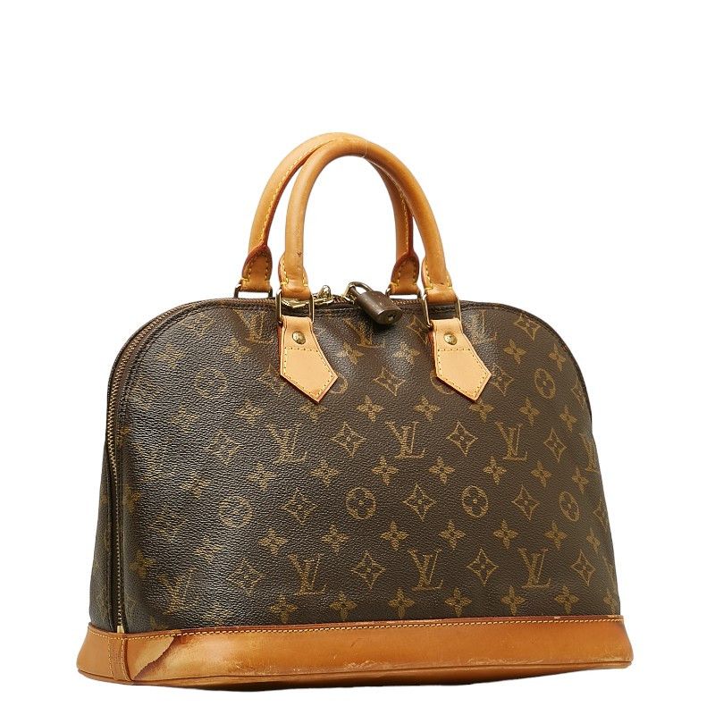 Louis Vuitton Louis Vuitton Louis Vuitton Monogram Alma Handbag M53151 Brown PVC Leather Canvas Handbag M53151 in Good Condition Size ONE SIZE - 2 Thumbnail