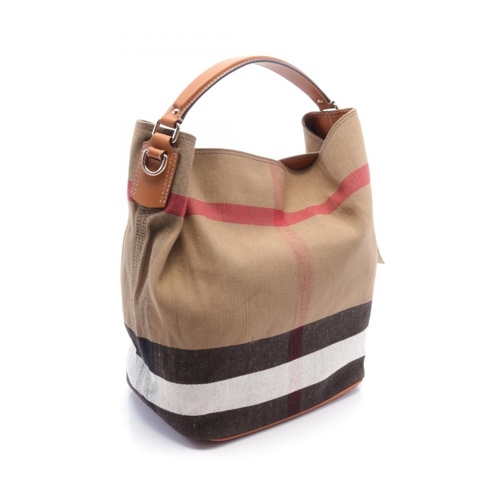 Burberry Burberry The Medium Ashby Canvas Shoulder Bag 3945728 in Great Condition Size ONE SIZE - 2 Thumbnail