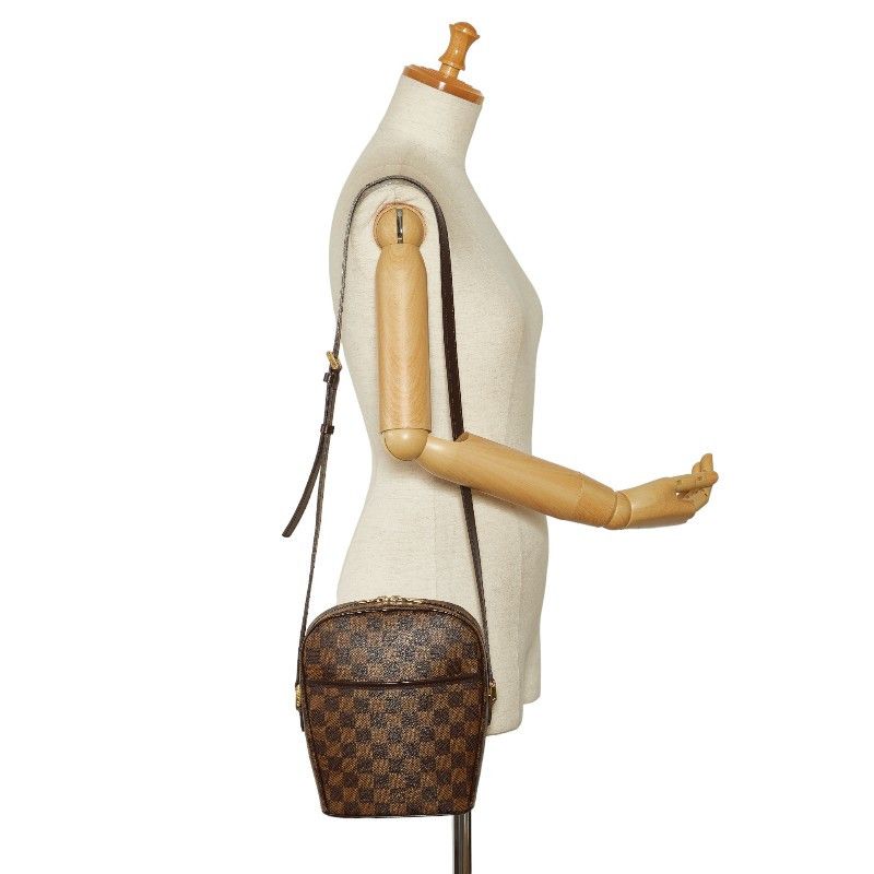 Louis Vuitton Louis Vuitton Louis Vuitton Damier Ipanema PM Shoulder Bag N51294 Brown PVC Leather Canvas Crossbody Bag N51294 in Very Good Condition Size ONE SIZE - 10 Thumbnail