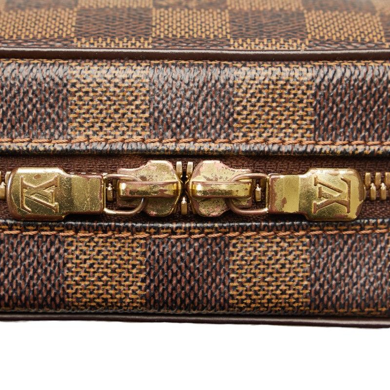 Louis Vuitton Louis Vuitton Louis Vuitton Damier Ipanema PM Shoulder Bag N51294 Brown PVC Leather Canvas Crossbody Bag N51294 in Very Good Condition Size ONE SIZE - 6 Thumbnail
