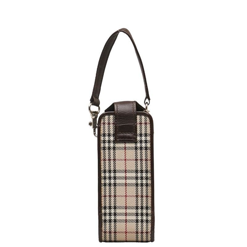 Burberry Burberry Burberry Nova Check Canvas Leather Pouch Canvas Vanity Bag in Very Good Condition Size ONE SIZE - 3 Thumbnail