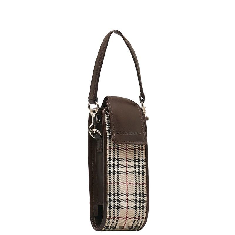Burberry Burberry Burberry Nova Check Canvas Leather Pouch Canvas Vanity Bag in Very Good Condition Size ONE SIZE - 2 Thumbnail