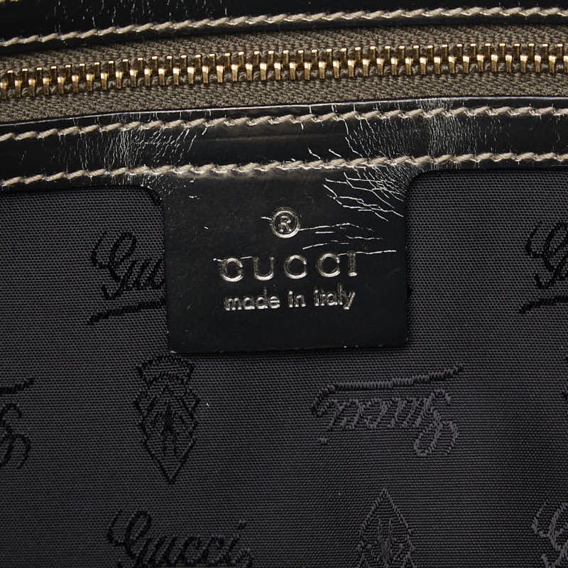 Gucci Gucci Gucci Bamboo Patent Leather 2way Handbag Shoulder Bag Leather Handbag 189867 in Very Good Condition Size ONE SIZE - 7 Thumbnail