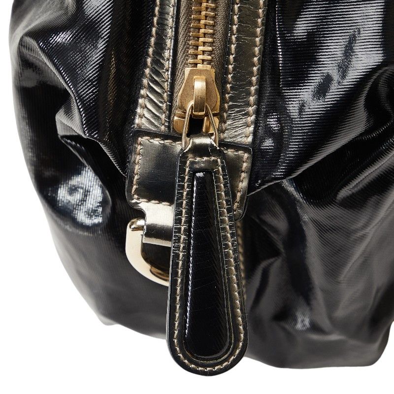 Gucci Gucci Gucci Bamboo Patent Leather 2way Handbag Shoulder Bag Leather Handbag 189867 in Very Good Condition Size ONE SIZE - 5 Thumbnail