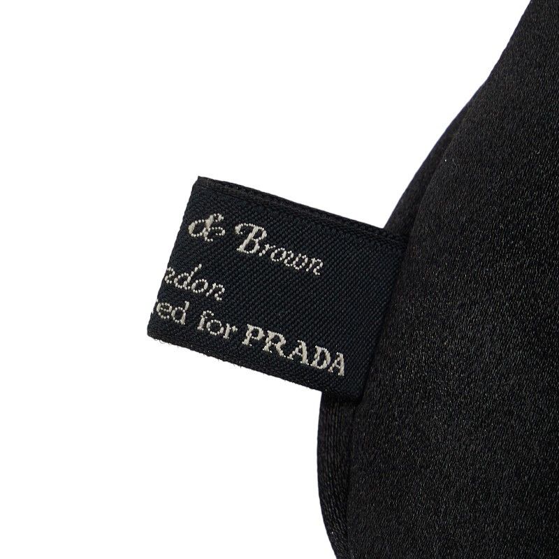 Prada Prada Prada Nylon Flower Shoulder Bag Blue Orange Canvas Shoulder Bag in Good Condition Size ONE SIZE - 10 Thumbnail