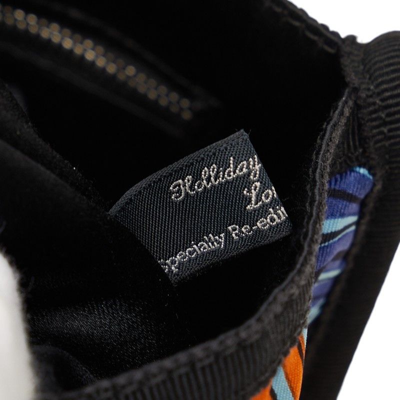 Prada Prada Prada Nylon Flower Shoulder Bag Blue Orange Canvas Shoulder Bag in Good Condition Size ONE SIZE - 11 Thumbnail