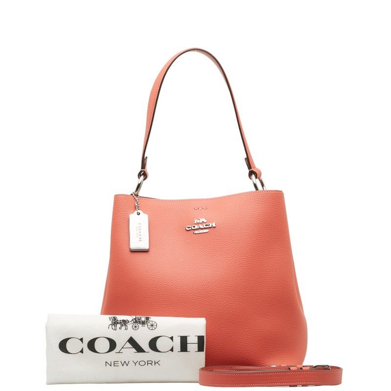 Coach Coach Coach Leather Handbag 2WAY 91122 Pink Leather Handbag 91122 in Great Condition Size ONE SIZE - 10 Thumbnail
