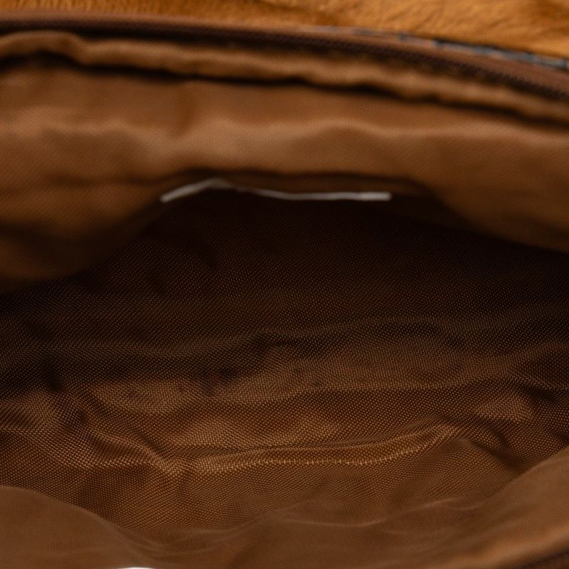 Givenchy Givenchy Givenchy Brown Enamel Fleece Cosmetic Pouch Plastic Vanity Bag in Very Good Condition Size ONE SIZE - 6 Thumbnail