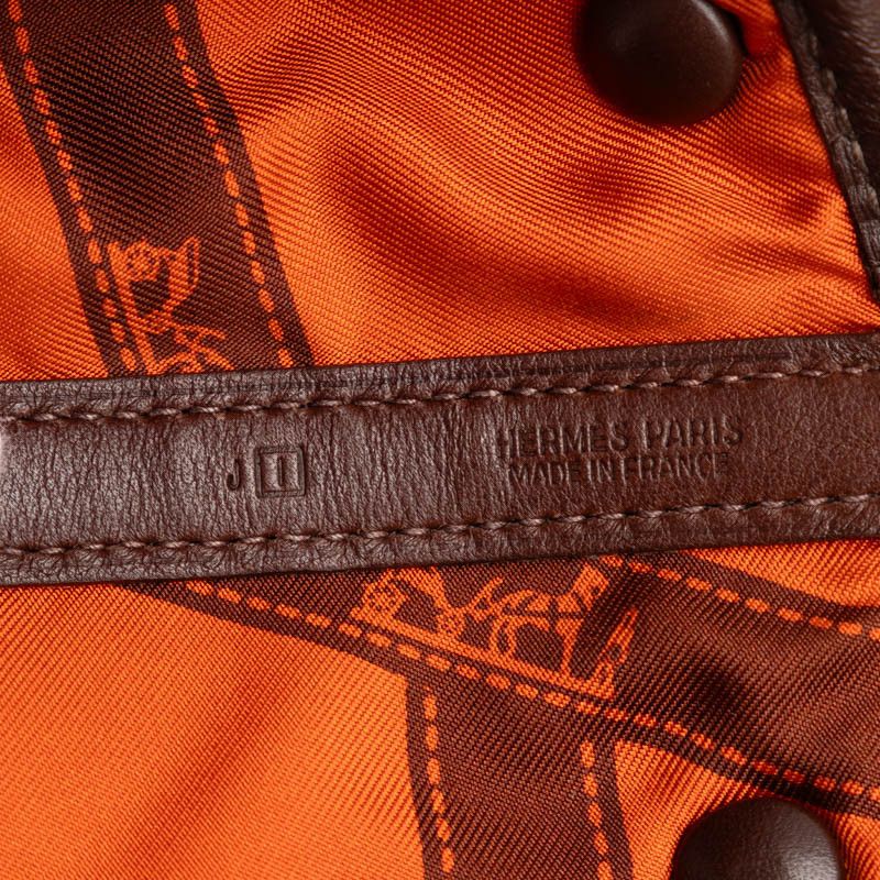 Hermes Hermes Hermes Garden Twilly TPM Tote Bag Brown Leather Tote Bag in Very Good Condition Size ONE SIZE - 7 Thumbnail