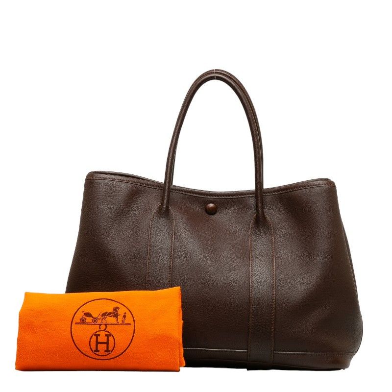 Hermes Hermes Hermes Garden Twilly TPM Tote Bag Brown Leather Tote Bag in Very Good Condition Size ONE SIZE - 6 Thumbnail