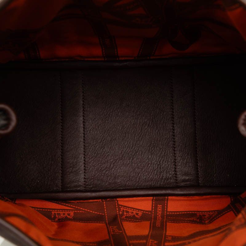 Hermes Hermes Hermes Garden Twilly TPM Tote Bag Brown Leather Tote Bag in Very Good Condition Size ONE SIZE - 5 Thumbnail