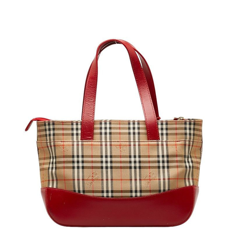 Burberry Burberry Burberry Nova Check Shadow Horse Canvas Leather Handbag Canvas Handbag in Very Good Condition Size ONE SIZE - 3 Thumbnail