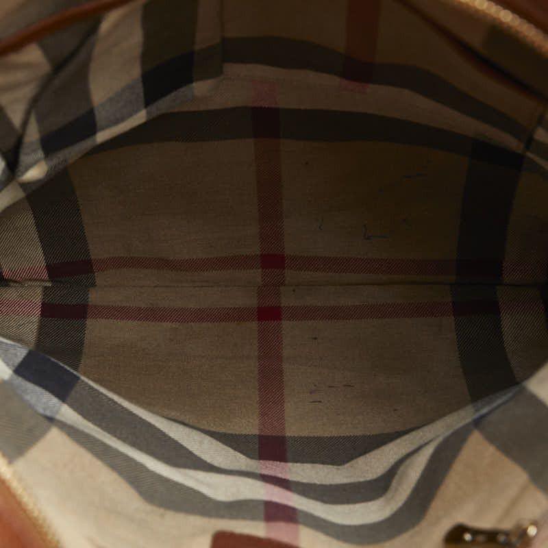 Burberry Burberry Burberry Suede Leather Tote Bag Leather Tote Bag in Good Condition Size ONE SIZE - 9 Thumbnail