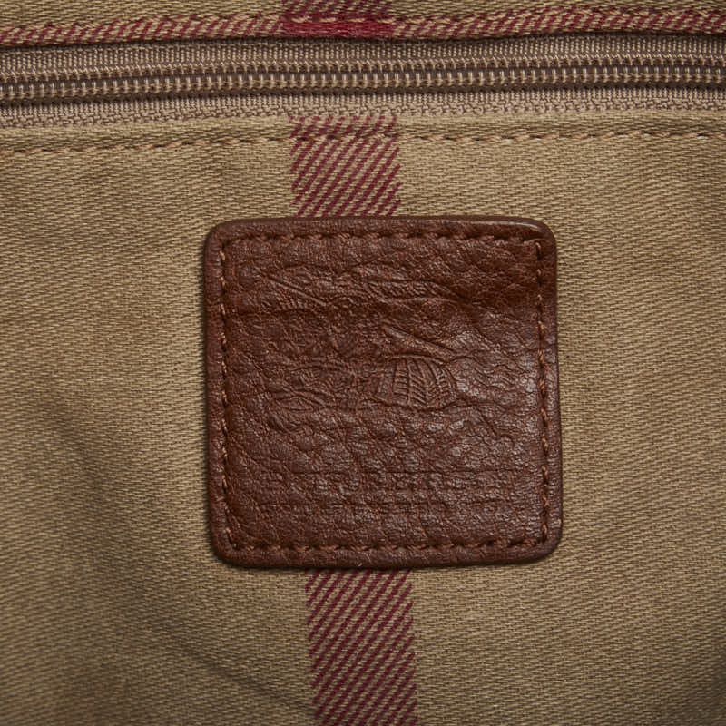 Burberry Burberry Burberry Suede Leather Tote Bag Leather Tote Bag in Good Condition Size ONE SIZE - 11 Thumbnail