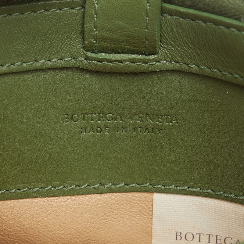 Bottega Veneta Bottega Veneta Bottega Veneta Intrecciato Leather Coin Case Green Leather Coin Case in Very Good Condition Size ONE SIZE - 7 Thumbnail