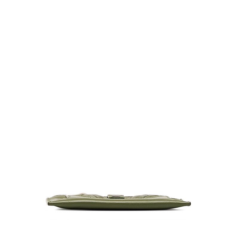 Bottega Veneta Bottega Veneta Bottega Veneta Intrecciato Leather Coin Case Green Leather Coin Case in Very Good Condition Size ONE SIZE - 4 Thumbnail