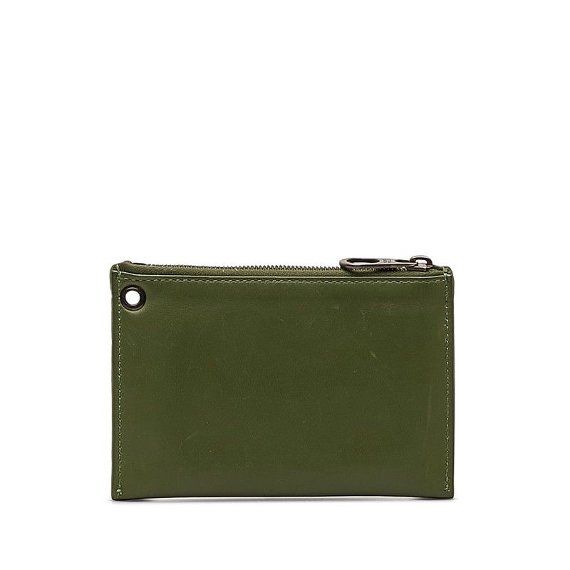 Bottega Veneta Bottega Veneta Bottega Veneta Intrecciato Leather Coin Case Green Leather Coin Case in Very Good Condition Size ONE SIZE - 3 Thumbnail