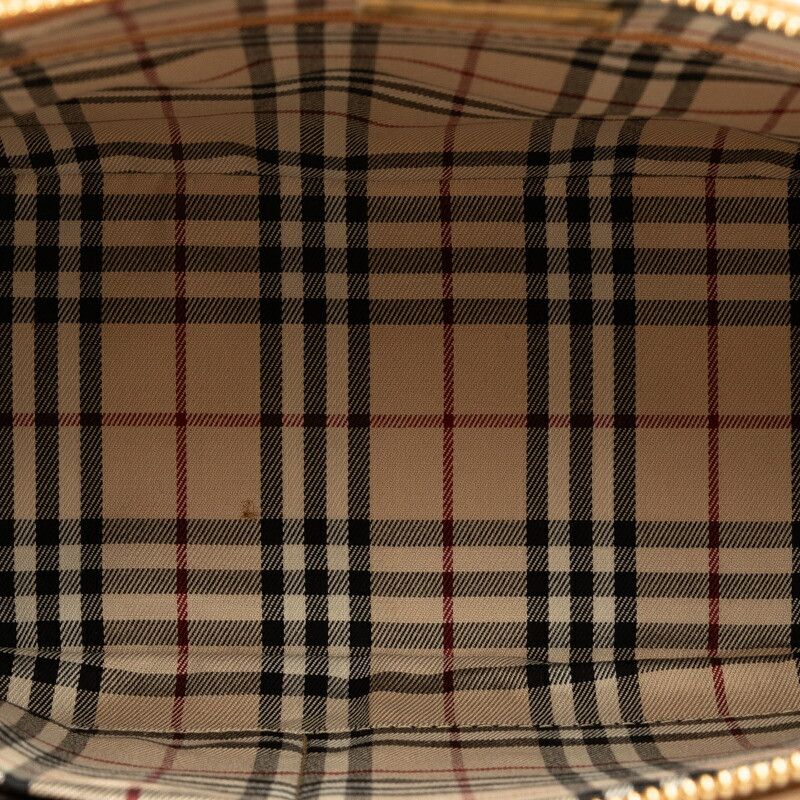 Burberry Burberry Burberry Leather Nova Check Logo Embossed Shoulder Bag Leather Shoulder Bag in Very Good Condition Size ONE SIZE - 5 Thumbnail